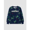 LCW Kids Lacivert Minecraft Baskılı Erkek Çocuk Pijama Takım