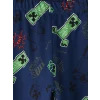 LCW Kids Lacivert Minecraft Baskılı Erkek Çocuk Pijama Takım