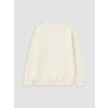 LCW Kids Ekru Kız Çocuk Baskılı Sweatshirt