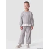 LCW Kids Gri Bisiklet Yaka Kız Çocuk Eşofman Takımı