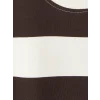 LCW Kids Bej Çizgili Erkek Çocuk Kalın Sweatshirt