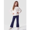 LCW Kids Lacivert Kız Çocuk Soft Touch İspanyol Paça Tayt