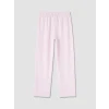 LCW Kids Mavi Bisiklet Yaka Baskılı Kız Çocuk Pijama Takımı