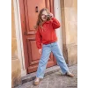 LCW Kids İndigo Straight Fit Nakışlı Kız Çocuk Jean Pantolon