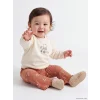 LCW baby Ekru Çiçekli Kız Bebek Takım
