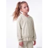LCW Kids Bej Kapüşonlu Fırfırlı Kız Çocuk Eşofman Takımı