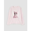 LCW Kids Pembe Baskılı Kız Çocuk Pijama Takımı