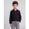 LCW Kids Siyah Gömlek Yaka Erkek Çocuk Gömlek