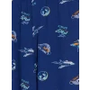 LCW Kids Lacivert Bisiklet Yaka Baskılı Erkek Çocuk Pijama Takım