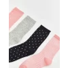 LCW Kids Pembe Puantiyeli Kız Çocuk Soket Çorap 7li