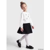 LCW Kids Ekru Fiyonk Baskılı Kız Çocuk Elbise