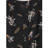 LCW Kids Siyah Bisiklet Yaka Baskılı Erkek Çocuk Pijama Takım