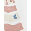 LCW baby Ekru Kız Bebek Soket Çorap 7li