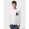 LCW Kids Ekru Bisiklet Yaka Erkek Çocuk Pijama Takımı