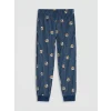 LCW Kids Ekru Bisiklet Yaka Erkek Çocuk Pijama Takımı