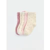 LCW baby Pembe Puantiyeli Kız Bebek Soket Çorap 5li