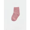 LCW baby Pembe Puantiyeli Kız Bebek Soket Çorap 5li