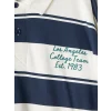LCW Kids Lacivert Polo Yaka Çizgili Erkek Çocuk Tişört