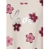 LCW Kids Bordo Bisiklet Yaka Baskılı Kız Çocuk Takım