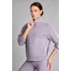 Defacto H4537AXPR522 Mor Ultra Yumuşak Standart Fit Yarım Fermuarlı Biyeli Dik Yaka Modal Sporcu Basic Sweatshirt