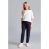 Defacto X9036A6NV241 Lacivert Esnek Belli Cepli Jogger Eşofman Altı Kız Çocuk