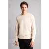 Defacto E8339AXER37 Ekru Pamuklu Regular Fit Basic Sweatshirt