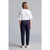 Defacto X9036A6NV241 Lacivert Esnek Belli Cepli Jogger Eşofman Altı Kız Çocuk