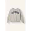 Defacto I6357AXGR110 Gri Oversize Bisiklet Yaka Baskılı Sweatshirt