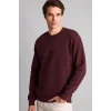Defacto E8339AXBR464 Bordo Pamuklu Regular Fit Basic Sweatshirt