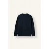 Defacto E6523AXNV146 Lacivert Boxy Fıt Polo Yaka Sweatshirt