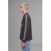 Defacto H4884AXAR216 Antrasit Boxy Fıt Polo Yaka Baskılı Sweatshirt
