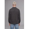 Defacto H4884AXAR216 Antrasit Boxy Fıt Polo Yaka Baskılı Sweatshirt
