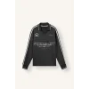 Defacto H4884AXAR216 Antrasit Boxy Fıt Polo Yaka Baskılı Sweatshirt