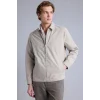 Defacto H1797AXBG748 Bej Ultra Hafif Slim Fit Polo Yaka Fermuarlı  Mont