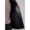 Defacto H2233AXBK27 Siyah Su Geçirmez Regular Fit Polo Yaka Astarlı Çıtçıt Kapamalı Cepli Suni Deri Mont
