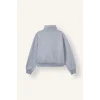 Defacto I3302AXGR93 Gri Regular Fit Yarım Balıkçı Yaka Fermuarlı Cepli Sweatshirt Hırka