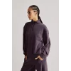 Defacto H4537AXPR467 Mor Ultra Yumuşak Standart Fit Yarım Fermuarlı Biyeli Dik Yaka Modal Sporcu Basic Sweatshirt