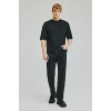 Defacto I6062AXNM40 Siyah Straight Fıt Normal Bel Boru Paça Jean Pantolon