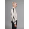 Defacto H4884AXGR369 Gri Boxy Fıt Polo Yaka Baskılı Sweatshırt