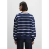 Mavi 1S10456-84634 Çizgili Lacivert Sweatshirt