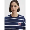 Mavi 1S10456-84634 Çizgili Lacivert Sweatshirt