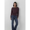 Mavi 1620088-70223 Bel Detaylı Kayık Yaka Bordo Top