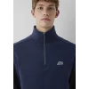 Mavi 0S10613-70490 Mavi Patch Nakışlı Yarı Fermuarlı Lacivert Sweatshirt