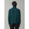 Mavi 0S10613-90366 Mavi Patch Nakışlı Yarı Fermuarlı Yeşil Sweatshirt