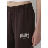 Mavi 1010757-70240 Mavi Logo Baskılı Kahverengi Eşofman Altı