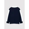 Mavi 6S10185-84371 Mavi Logo Baskılı Lacivert Polo Sweatshirt