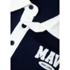 Mavi 6S10185-84371 Mavi Logo Baskılı Lacivert Polo Sweatshirt