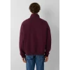 Mavi 0S10208-70434 Mavi Logo Baskılı Yarı Fermuarlı Bordo Sweatshirt