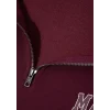 Mavi 0S10208-70434 Mavi Logo Baskılı Yarı Fermuarlı Bordo Sweatshirt