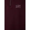 Mavi 0S10208-70434 Mavi Logo Baskılı Yarı Fermuarlı Bordo Sweatshirt
